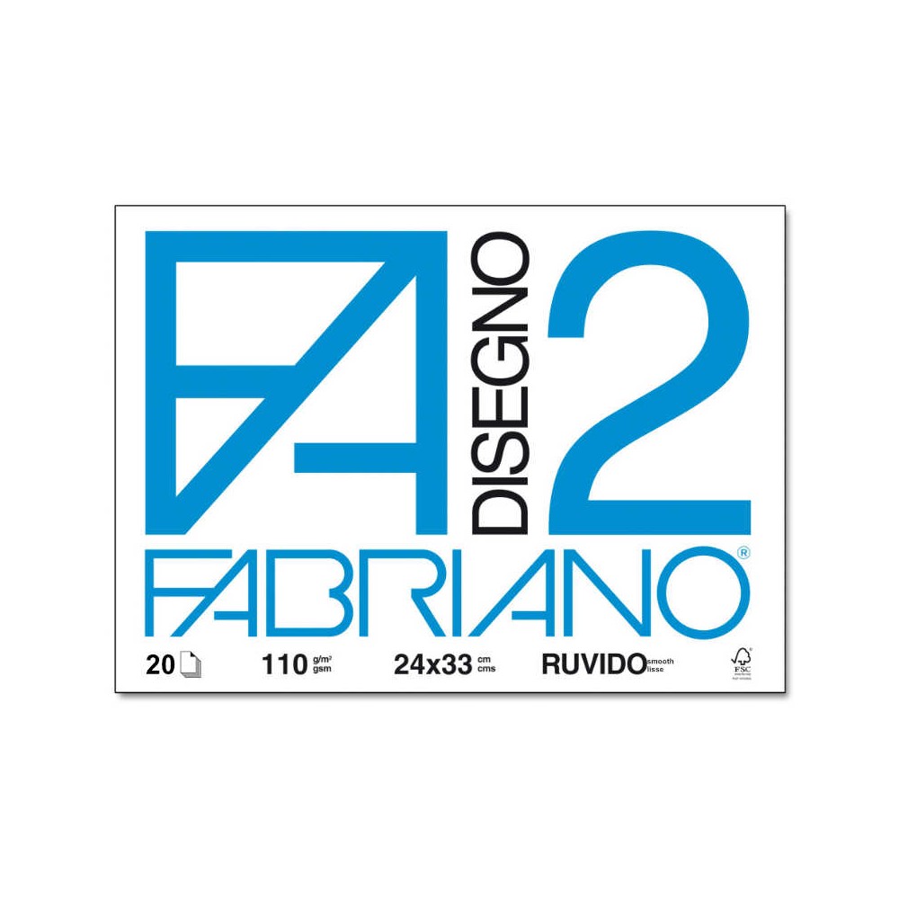 Blocco Fabriano F2 24X33 RUVIDO