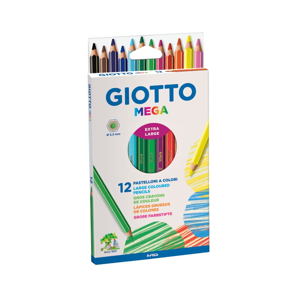 Pastelli Giotto Mega 12 pezzi