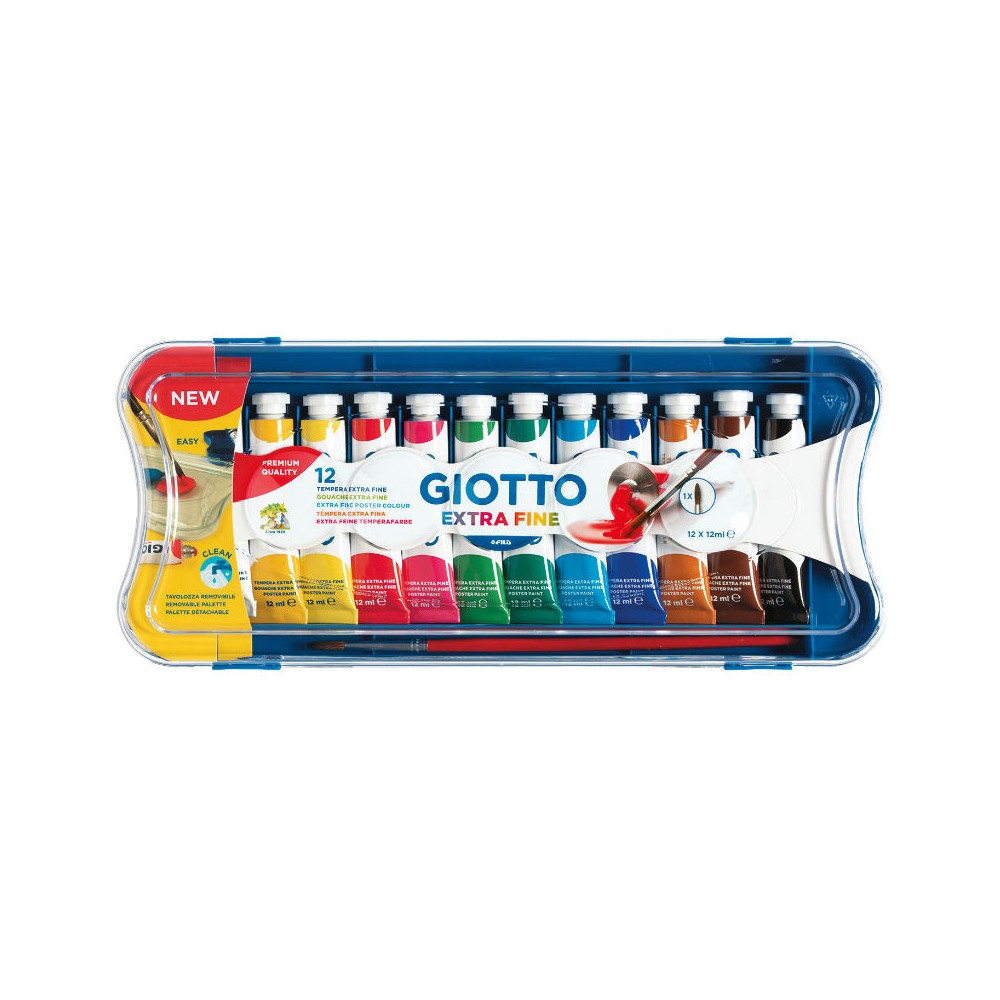 Tempere Giotto 12 tubetti da 12ml