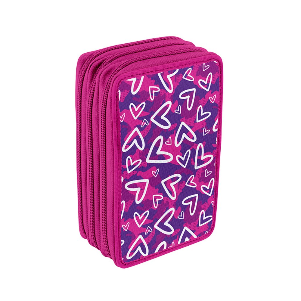 Carrera Astuccio Triplo Heart Fucsia