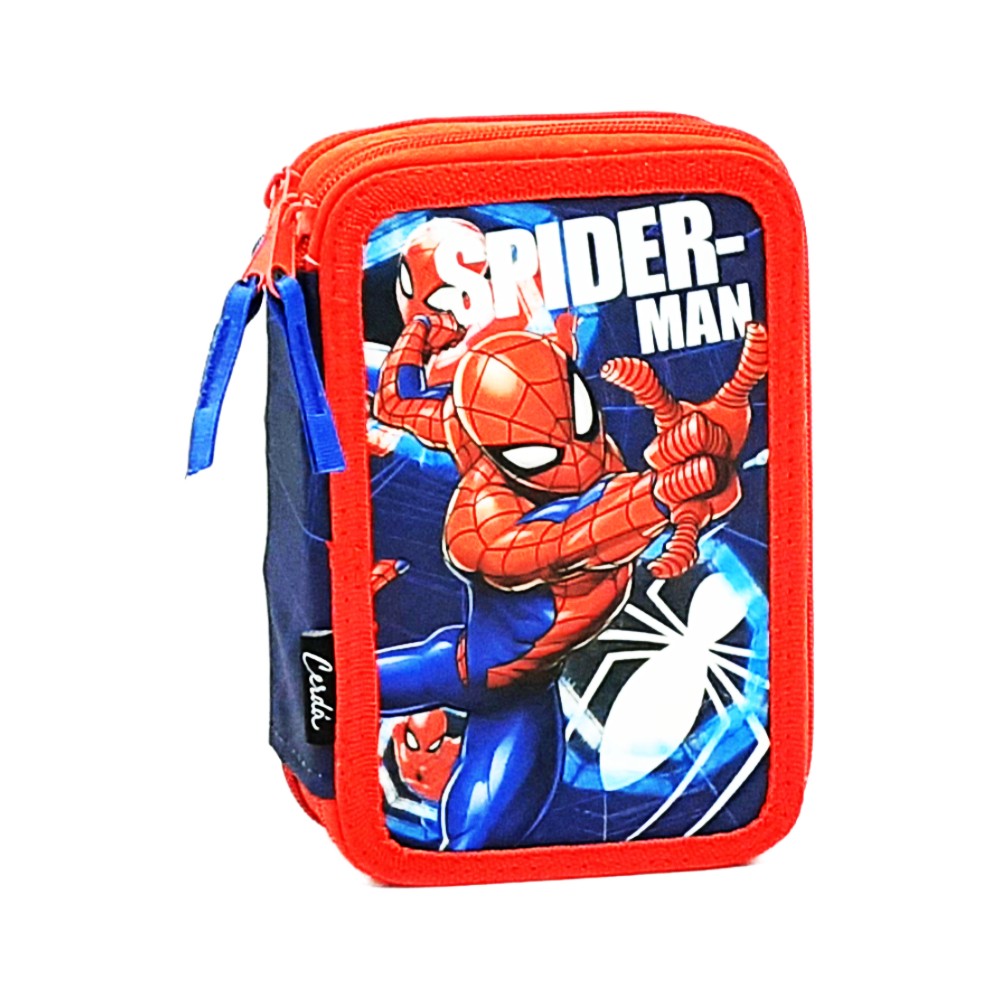 Astuccio 3 zip Spiderman