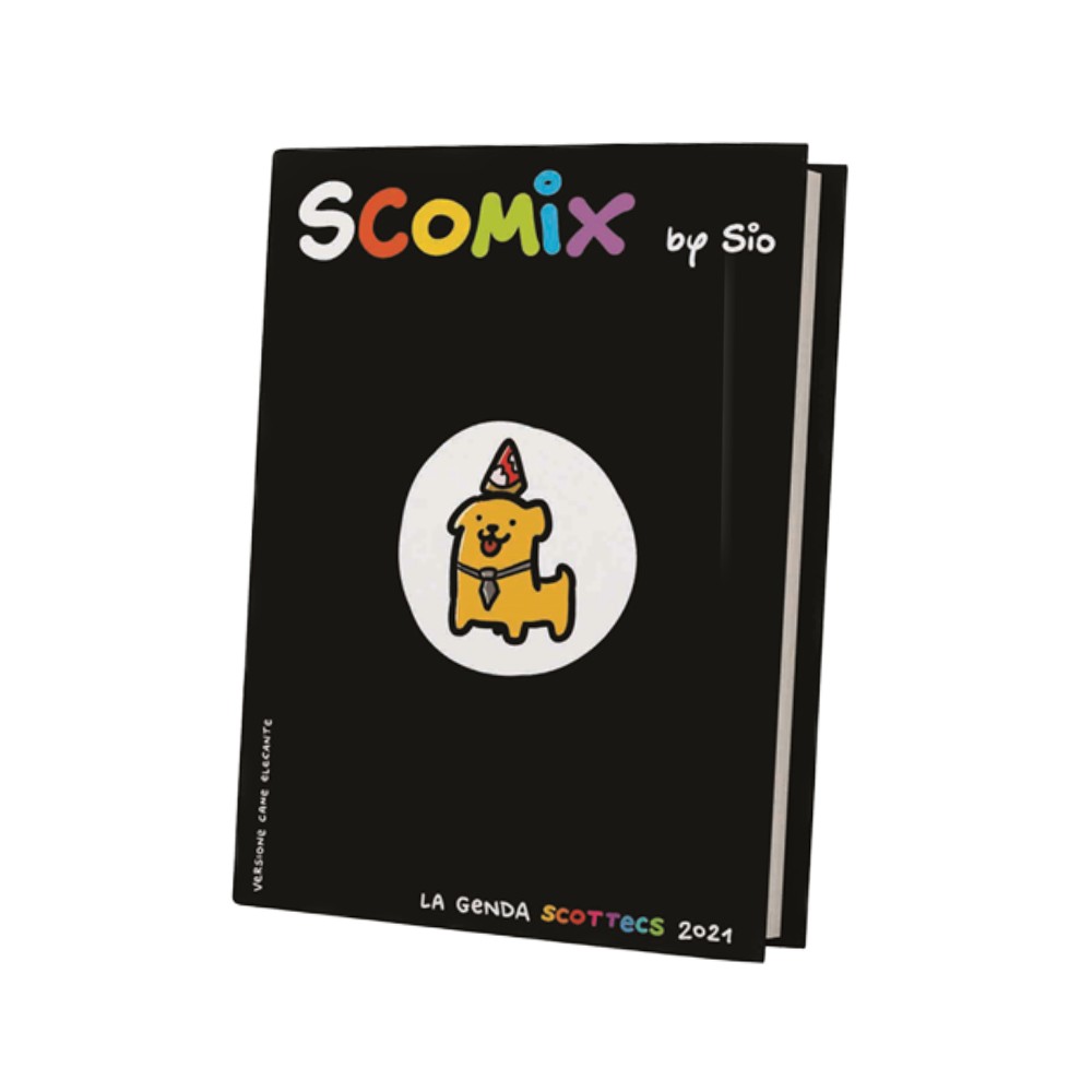 Diario Comix 16 mesi Medium Scottecs Nero