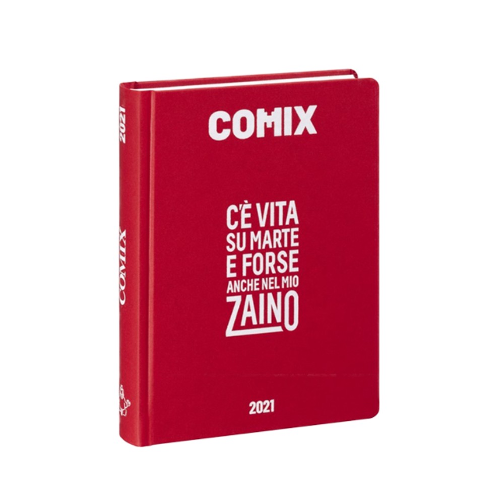 Diario Comix Standardl 16 mesi Rosso